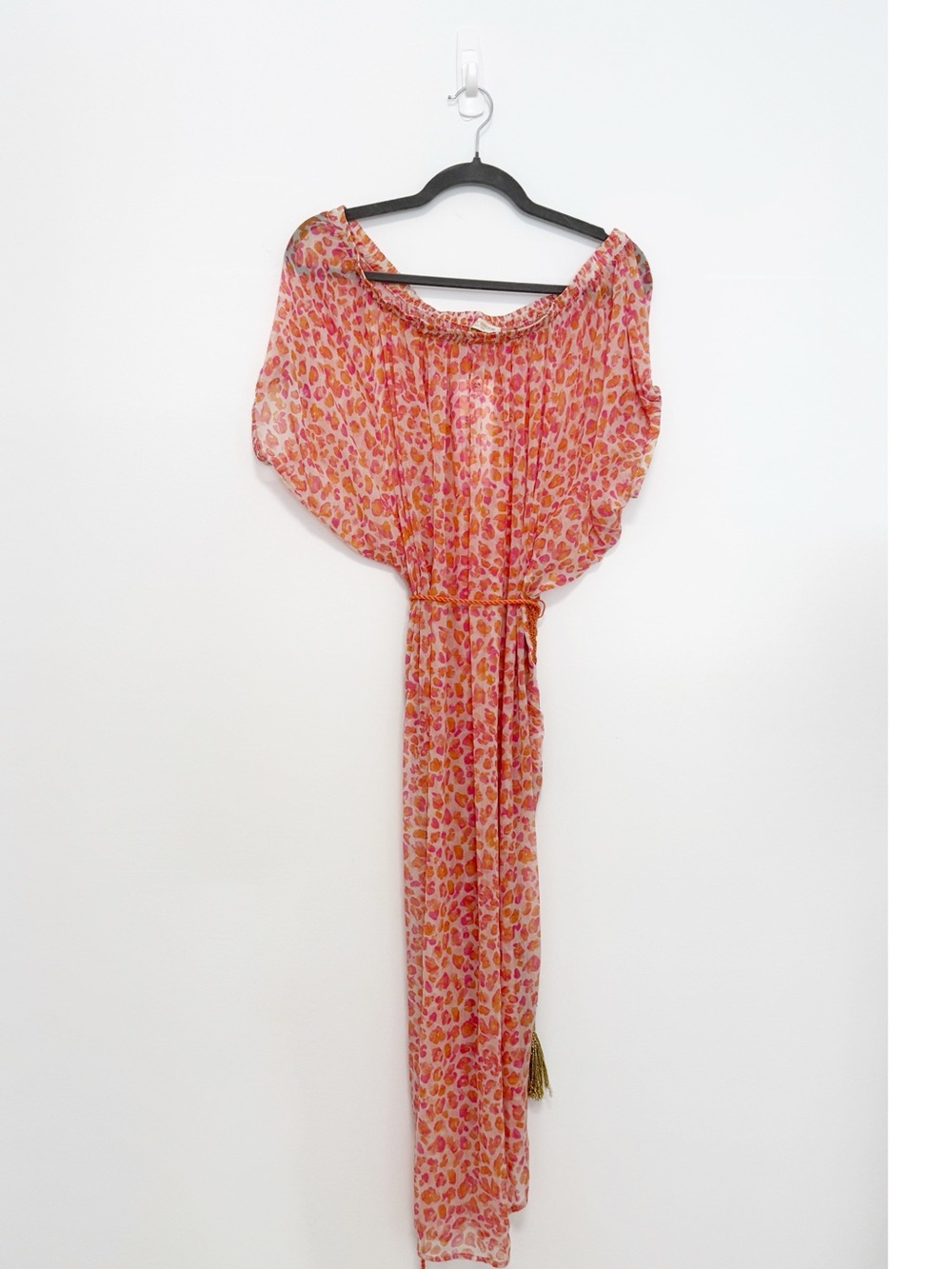 Ramy Brook Women's Zuri Printed Dress Swim Cover-Up Electric Orange - Picture 4 of 8